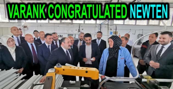 MINISTER VARANK CONGRATULATED NEWTEN