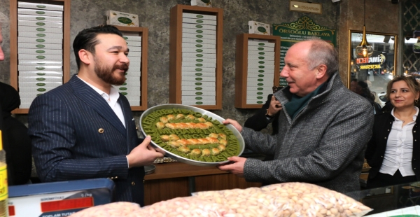 MUHARREM İNCE'YE BAKLAVACI SÜRPRİZİ