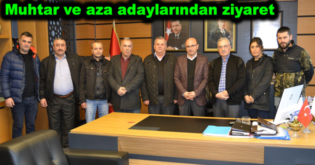 Muhtar ve aza adaylarından ziyaret