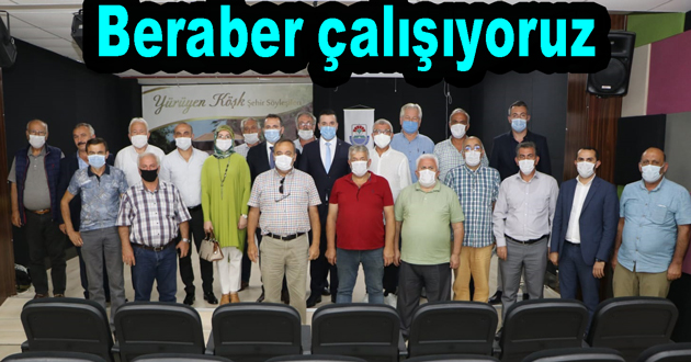 Muhtarlarla beraber çalışıyoruz