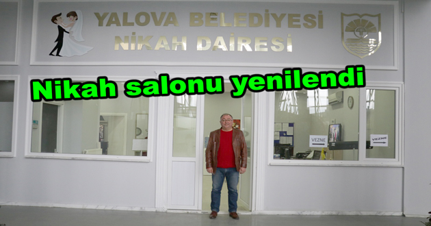 Nikah salonu yenilendi