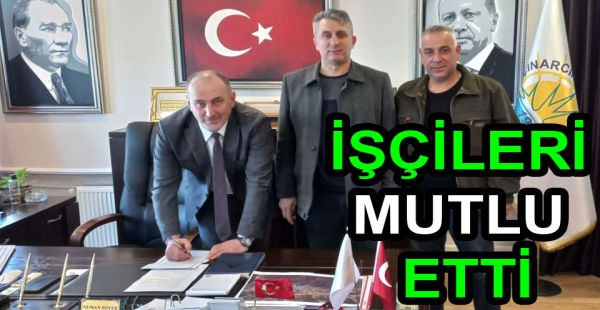 NUMAN SOYER İŞÇİLERİ MUTLU ETTİ