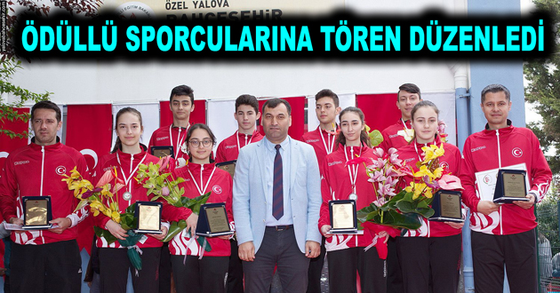 ÖDÜLLÜ SPORCULARINA TÖREN DÜZENLEDİ