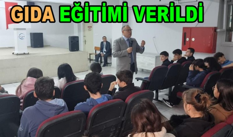 ÖĞRENCİLERE GÜVENLİ GIDA EĞİTİMİ VERİLDİ