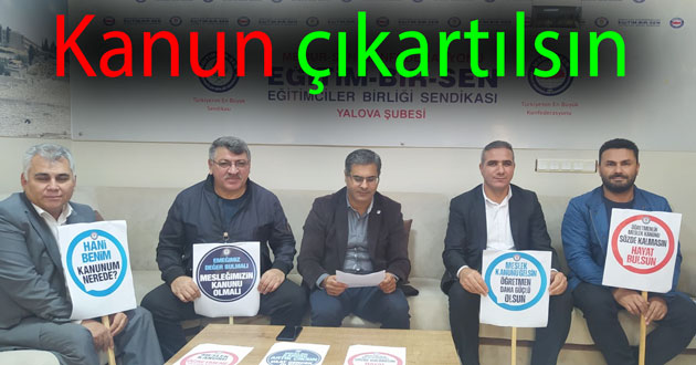 Öğretmenlık kanunu çıkartılsın