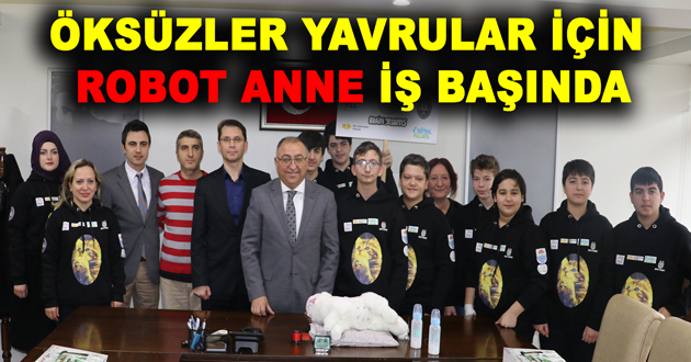ÖKSÜZLER YAVRULAR İÇİN ROBOT ANNE İŞ BAŞINDA
