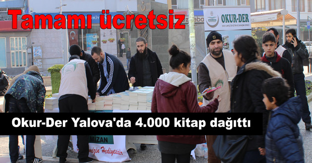 Okur-Der Yalova'da 4.000 kitap dağıttı