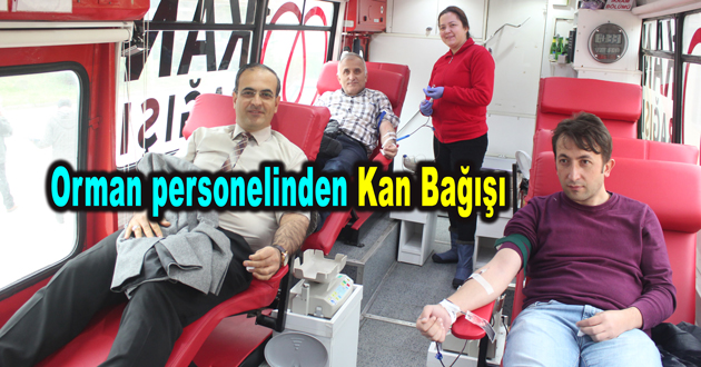 Orman personelinden Kan Bağışı