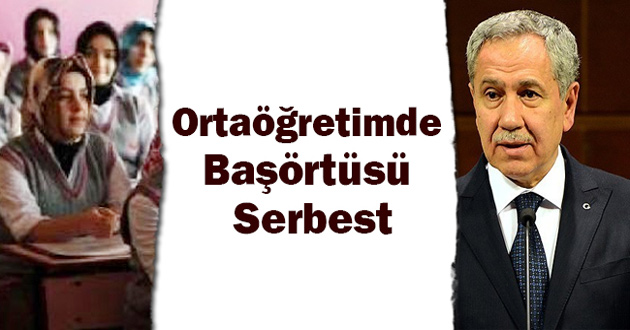 ORTAÖĞRETİMDE BAŞÖRTÜSÜ SERBEST