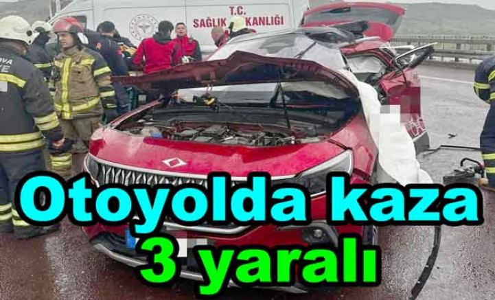 OTOYOLDA KORKUTAN KAZADA 3 YARALI