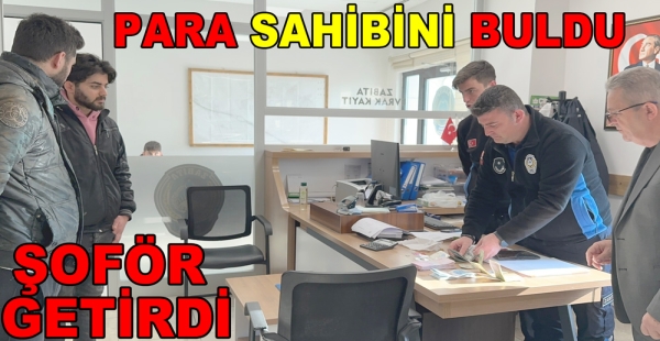 PARA DOLU ÇANTAYI SAHİBİNE TESLİM ETTİ