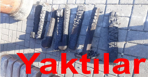 ​PARKTA BULUNAN BANKLAR YAKILDI