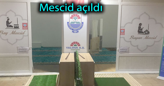 Pazar mescidi açıldı.