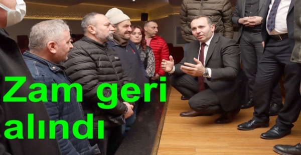 ​Pazaryeri zammı geri alındı