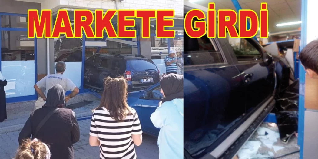 PEDALI ŞAŞIRDI MARKETE GİRDİ