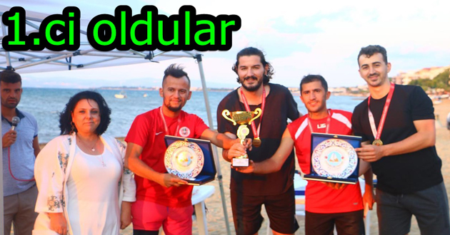 Plaj voleybol turnuvası bitti