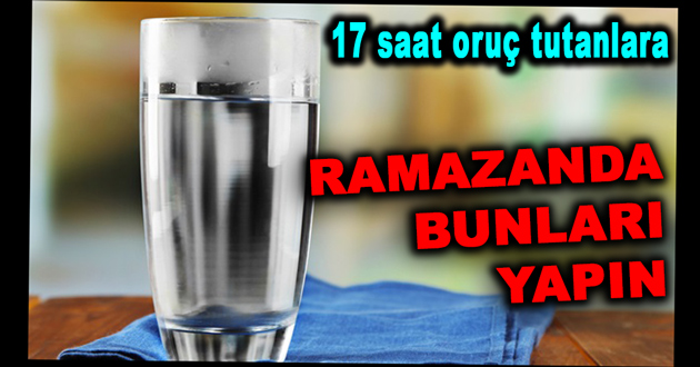 RAMAZANDA BUNLARI YAPIN