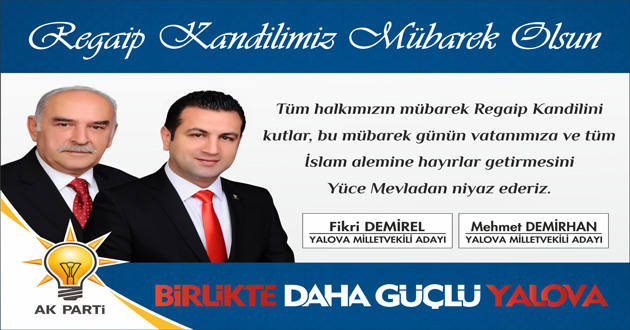 Regaib Geceniz Mübarek Olsun