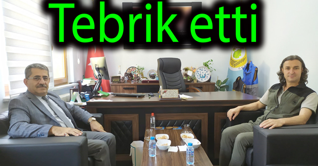 ​Rektörden Orman Müdürüne tebrik
