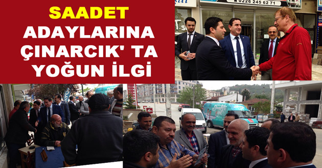 SAADET ADAYLARINA ÇINARCIK'TA YOĞUN İLGİ