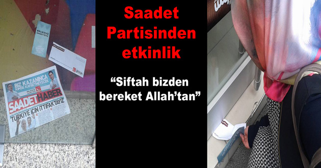 Saadet Partisinden Anlamlı Etkinlik “Siftah bizden, bereket Allah’tan”
