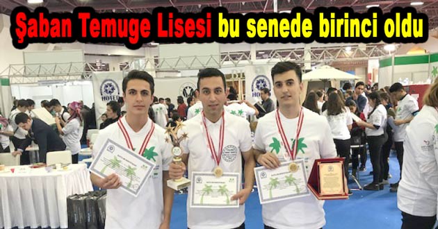 Şaban Temuge Lisesi bu senede birinci oldu