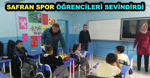 SAFRAN SPOR ÖĞRENCİLERİ SEVİNDİRDİ