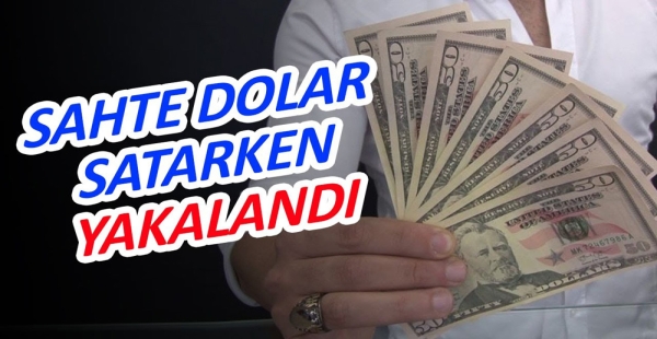 SAHTE DOLAR VERDİ TUTUKLANDI