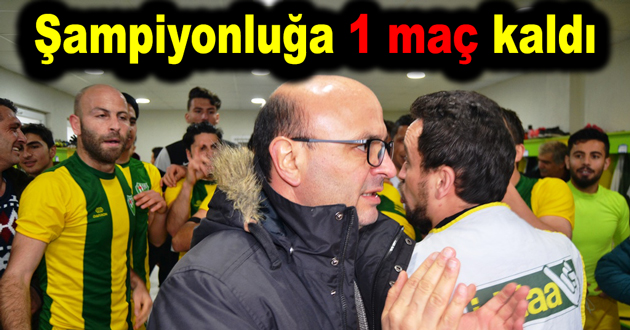 Şampiyonluğa 1 maç kaldı