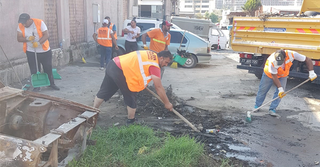 ​Sanayi sitesi temzlendi