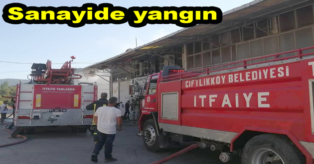 Sanayide korkutan yangın