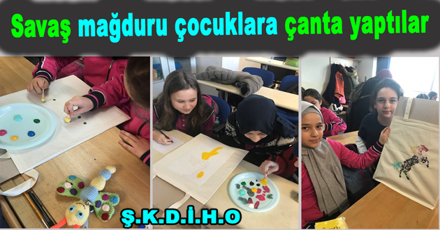Savaş mağduru çocuklara destek olduklar