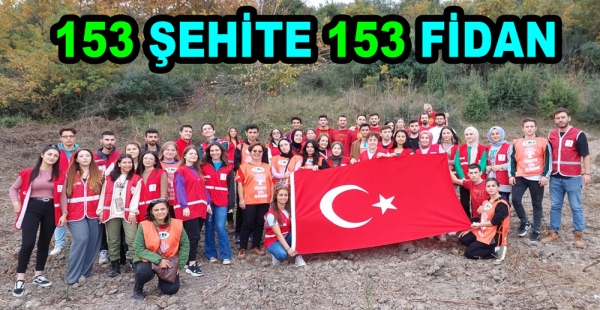 ŞEHİT ÖĞRETMENLER İÇİN FİDAN DİKTİLER