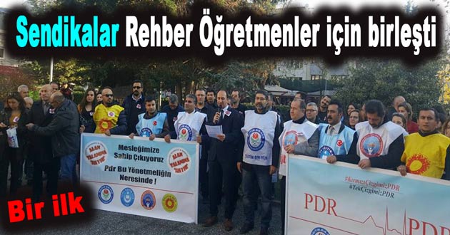 Sendikalar Rehber Öğretmenler için birleşti