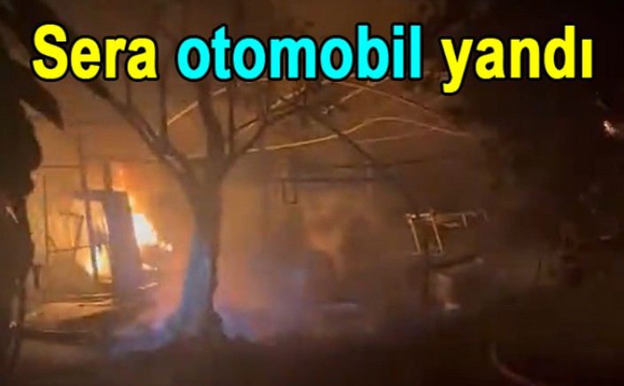 SERADA YANGININDA 2 İTFAİYECİ YARALANDI