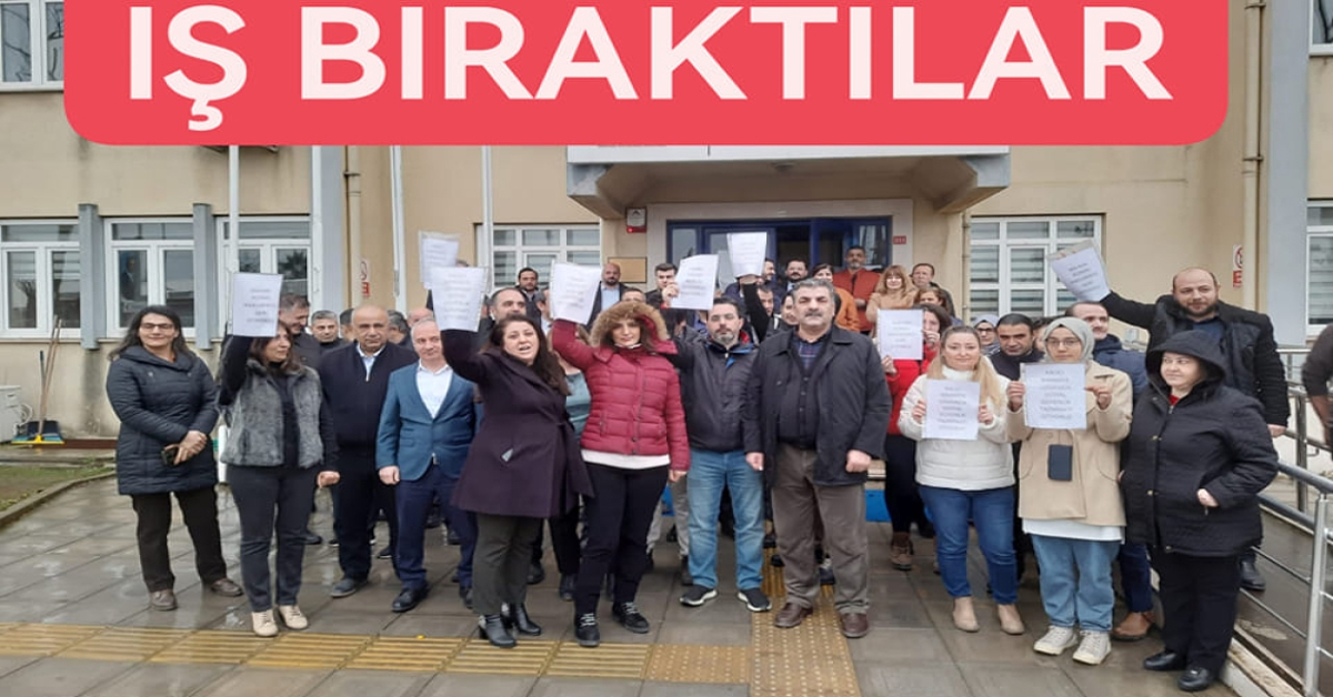 SGK ÇALIŞANLARI YALOVA DA İŞ BIRAKTI