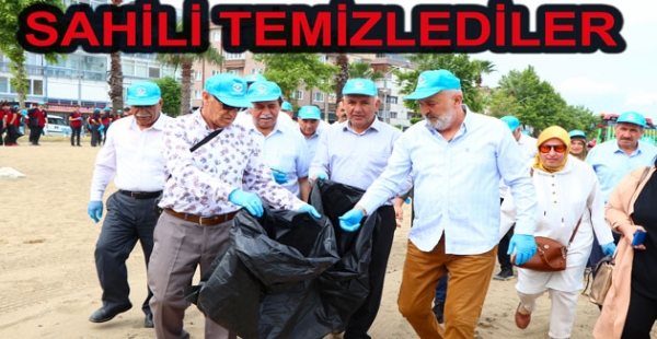 SİLPAGARLA SAHİLİ TEMİZLEDİLER