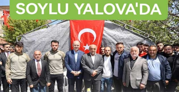 SOYLU ŞEHİT AİLESİNE GELDİ