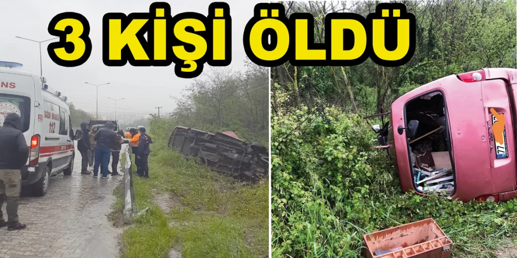 SUBAŞI 'NDA KAZA 3 ÖLÜ
