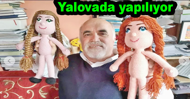 Subaşında bez bebek yapılıyor