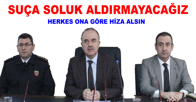 SUÇA SOLUK ALDIRMAYACAĞIZ