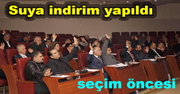 Suya indirim yapıldı