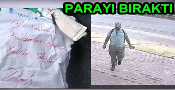 SUYU İÇTİ 10 TL BIRAKTI