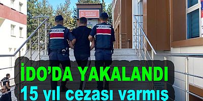 15 YILLA ARANIYORDU JANDARMADAN KAÇAMADI