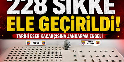 228 SİKKE VE 28 TARİHİ ESER ELE GEÇİRİLDİ