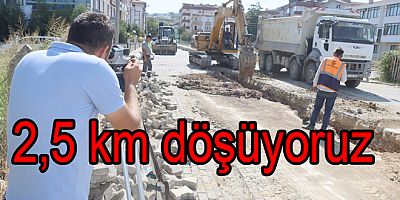 2500 METRE KANALİZASYON HATTI DÖŞÜYORUZ