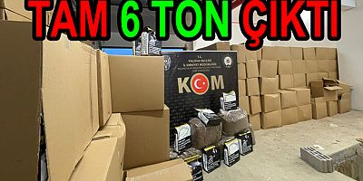 6 TON KAÇAK TÜTÜN ELE GEÇİRİLDİ