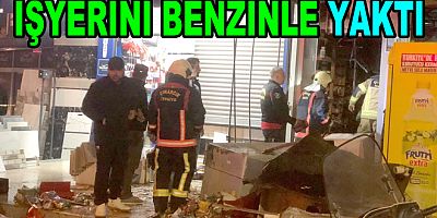 AİLESİNE KIZDI, TEKEL BAYİSİNİ ATEŞE VERDİ!