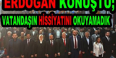 AK PARTİ OLARAK EKSİK YAPTIK YANLIŞ YAPTIK