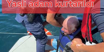 ALABORA OLAN YELKENLİ TEKNEDEN 70 YAŞINDAKİ KİŞİ KURTARILDI
